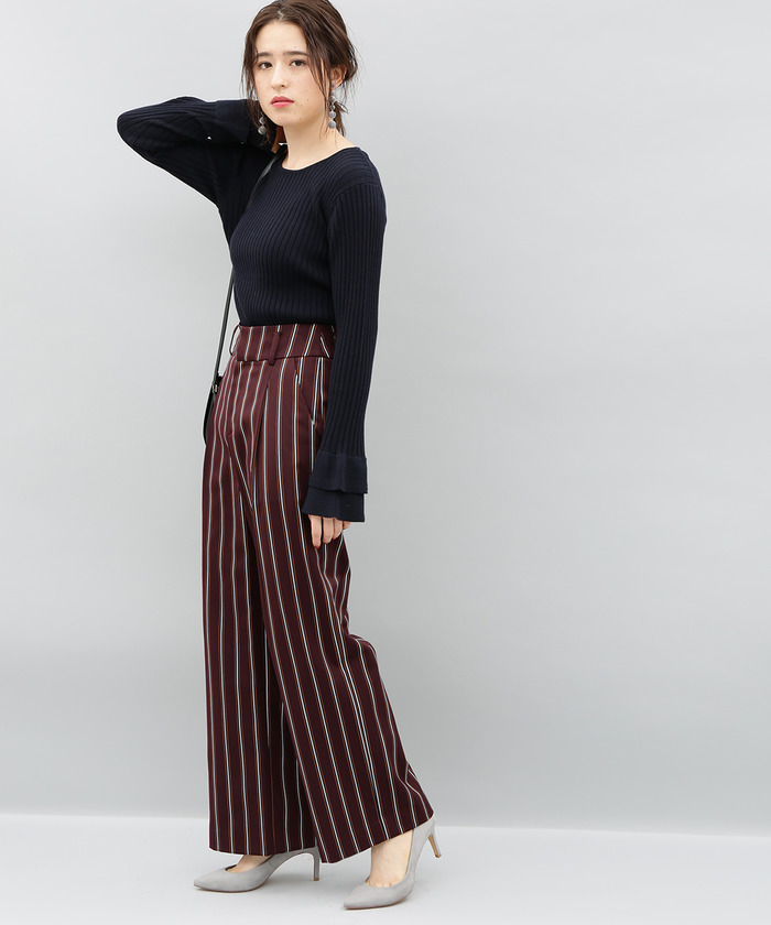 アダムエロペ】極美品✨ジュン ガウチョパンツ 綺麗目 上品 38