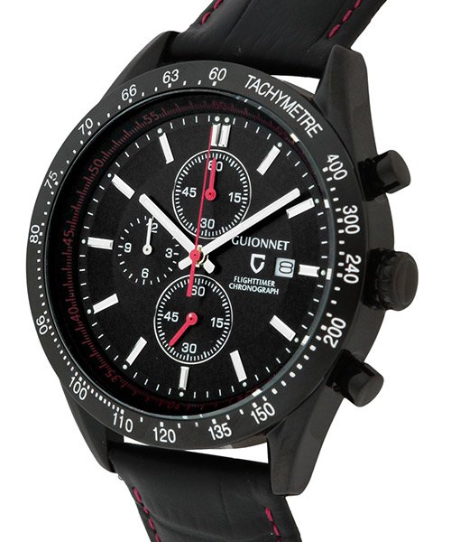 GUIONNET ギオネ FLIGHTIMER フライトタイマー CHRONOGRAPH クロノグラフ 腕時計 FC42YSVBR メンズ