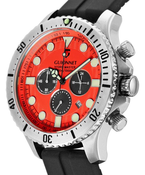 GUIONNET ギオネ HYDROMASTER ハイドロマスター CHRONOGRAPH クロノグラフ 300M防水 HM44 腕時計 メンズ