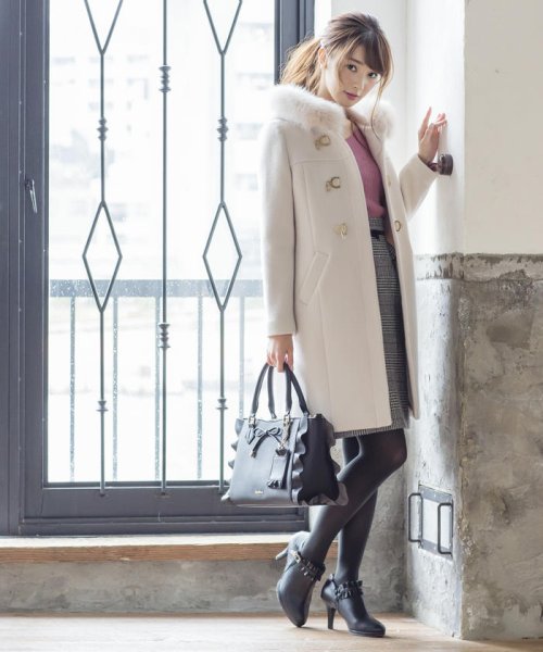 ビットロングダッフルコート ミッシュマッシュ Misch Masch D Fashion