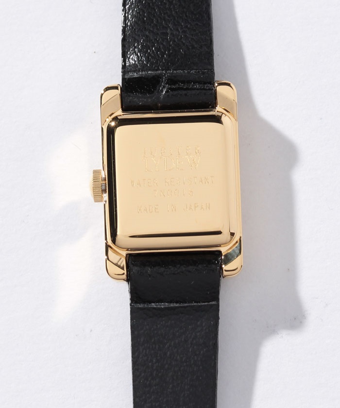 リデュー LYDEW gold lafayetteウォッチ(ブラックレザークロコ型