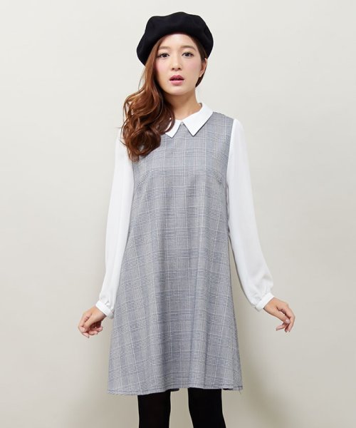 セール 70 Off 衿付グレンチェックフレア ワンピース イング Ingni D Fashion セール 70 Off 衿付グレンチェックフレア ワンピース イング Ingni D Fashion