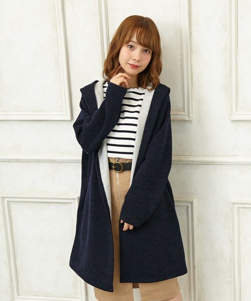 セール 春の新作 1 12c ミル起毛フードコーディガン イング Ingni D Fashion