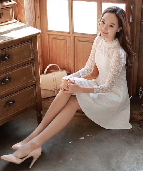 セール レース ワンピース 長袖ワンピース レディース きれいめ 上品 清楚 ドレス ミニミニストア Miniministore D Fashion セール レース ワンピース 長袖ワンピース レディース きれいめ 上品 清楚 ドレス ミニミニストア Miniministore D Fashion