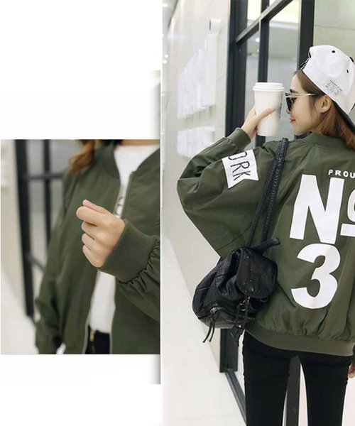 ミリタリージャケット ジップアップジャケット レディース ブルゾン ジャンパー ミニミニストア Miniministore D Fashion