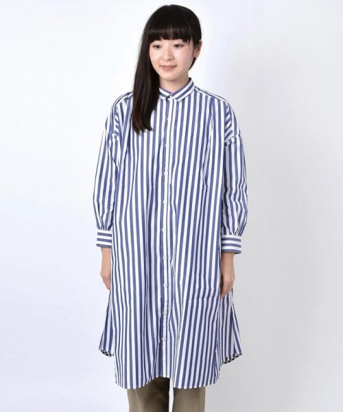 Ships Days Standard ドロップショルダーシャツワンピース ストライプ シップス デイズ Ships Days D Fashion Ships Days Standard ドロップショルダーシャツワンピース ストライプ シップス デイズ Ships Days D Fashion