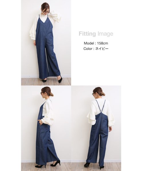 D 6 デニム サロペット レディース ワイドパンツ オールインワン Vネック 500 アンドミー And Me D Fashion D 6 デニム サロペット レディース ワイドパンツ オールインワン Vネック 500 アンドミー And Me D Fashion