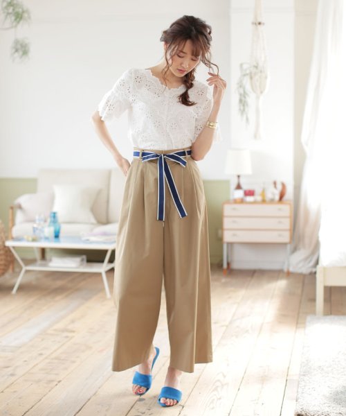 セール Andgirl5月号掲載 グログランリボンベルト付きワイドパンツ トランテアン ソン ドゥ モード 31 Sons De Mode D Fashion セール Andgirl5月号掲載 グログランリボンベルト付きワイドパンツ トランテアン ソン ドゥ モード 31 Sons De Mode D Fashion