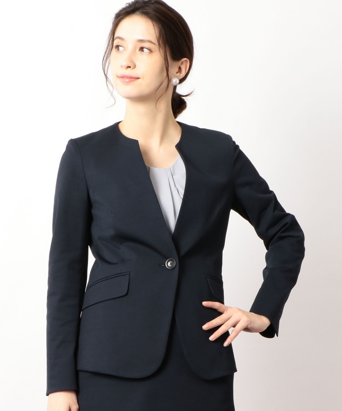 美品 グリーンレーベルリラクシング ジャケット ハーフパンツ 入卒業式 125 セール】[手洗い可能/ピケ] ◇D PE ラウンドVネック ジャケット