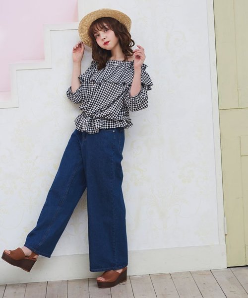 セール 50 Off C ベルト付きデニムワイドパンツ イング Ingni D Fashion セール 50 Off C ベルト付きデニムワイドパンツ イング Ingni D Fashion