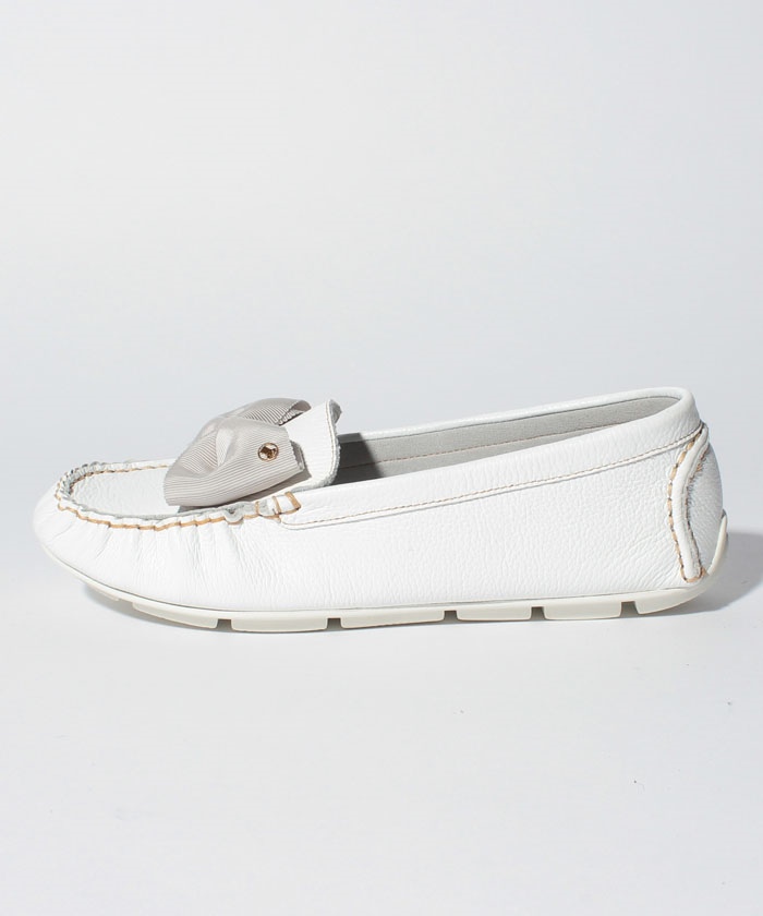未使用級✨LANVIN ランバンオンブルー リボン モチーフ モカシン 23 リボンモチーフソフトモカシン(LB0004823) | ランバンオンブルー