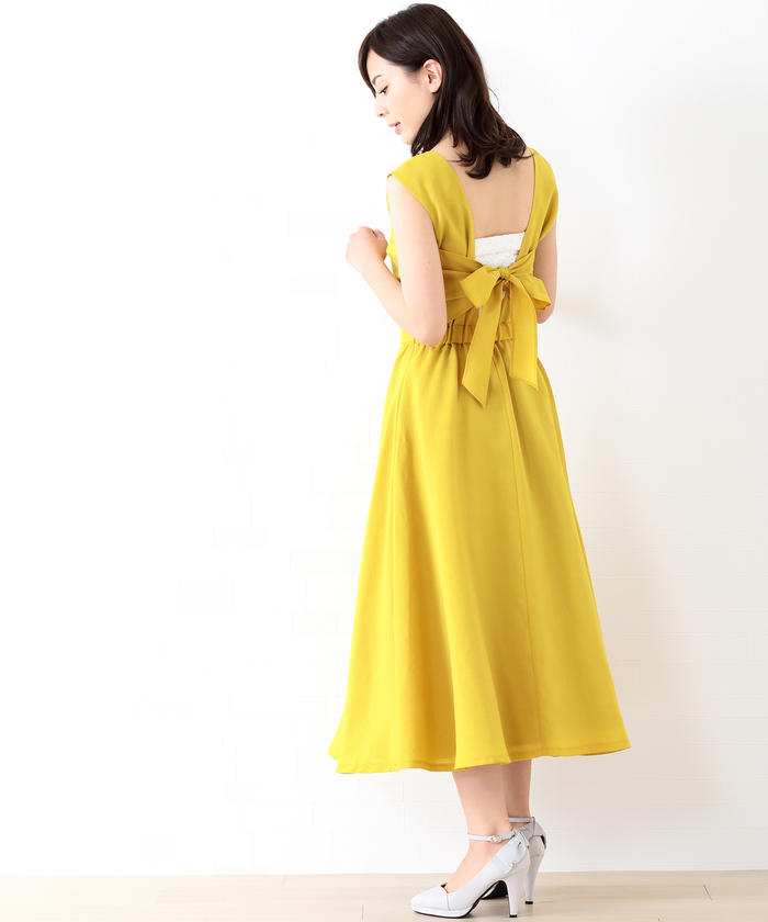 MISCH MASCH❤︎大人可愛いバックリボンワンピース セール 70%OFF】ミッシュマッシュ MISCH MASCH 【美人百花