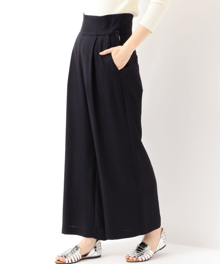 極美品♡グリーンレーベルリラクシング　ノーカラー　ワイドパンツ　ウエストリボン ウエストリボン｜ユナイテッドアローズ公式通販 - UNITED ARROWS