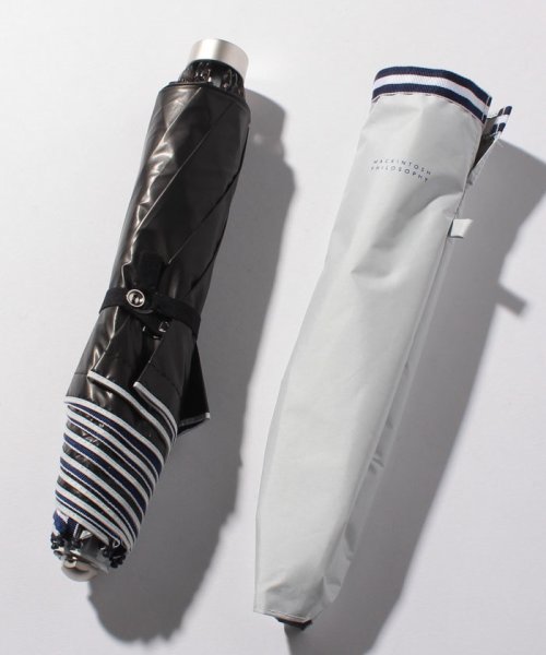 Mackintoshphilosophy マッキントッシュフィロソフィー晴雨兼用日傘軽量無地ストライプテープ軽折折りたたみ傘 マッキントッシュフィロソフィー 傘 Mackintosh Philosophy Umbrella D Fashion