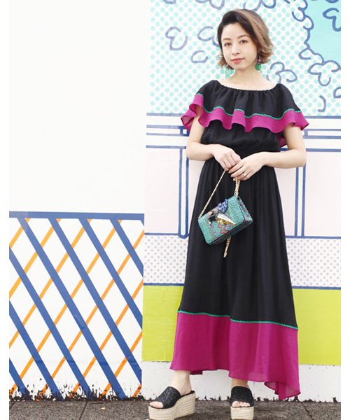 セール 50 Off オフショルダーロングワンピース ローズバッド Rose Bud D Fashion セール 50 Off オフショルダーロングワンピース ローズバッド Rose Bud D Fashion