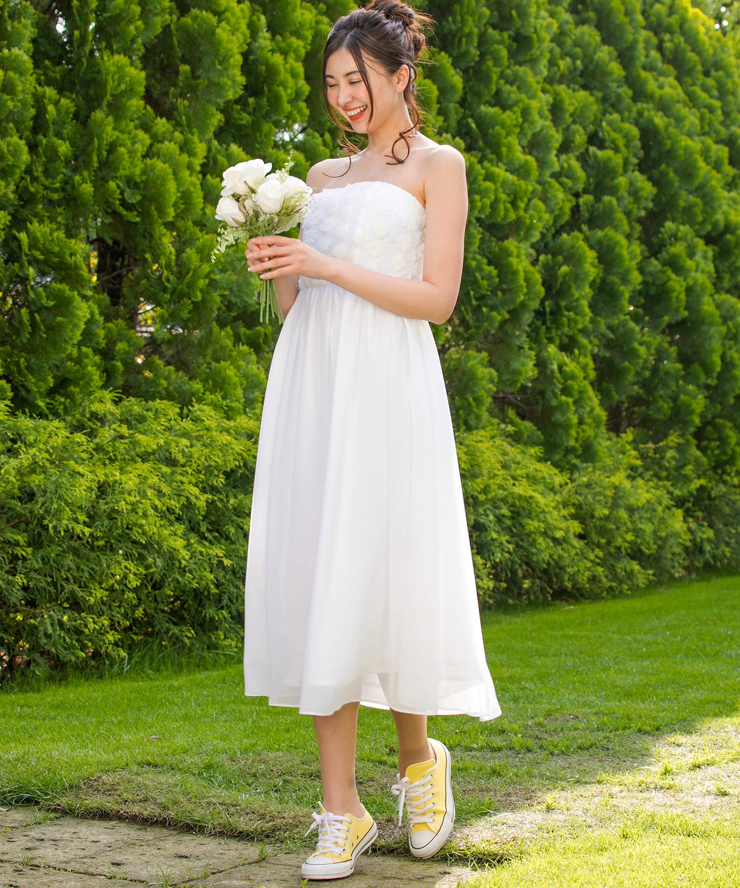 セール】【結婚式・ウェディングドレス】kaene/フラワーチュール