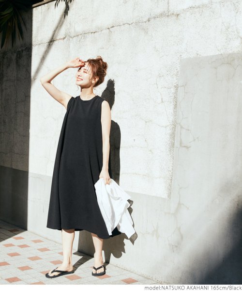 たっぷりaラインエンボス加工ワンピースcocaオリジナル コカ Coca D Fashion