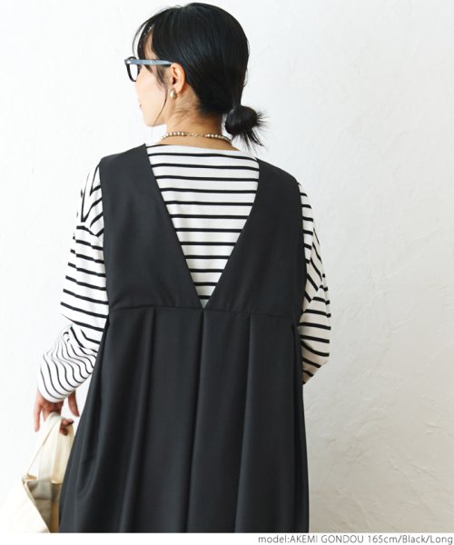 前後2wayウエストプリーツワンピースcocaオリジナル コカ Coca D Fashion