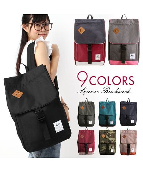 アネロ Anello Au A0134 スクエアリュックサック バックヤード Backyard D Fashion