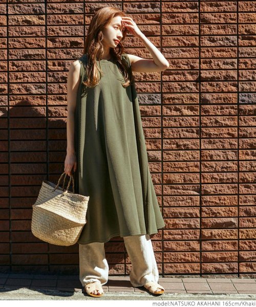 たっぷりaラインエンボス加工ワンピースcocaオリジナル コカ Coca D Fashion たっぷりaラインエンボス加工ワンピースcocaオリジナル コカ Coca D Fashion