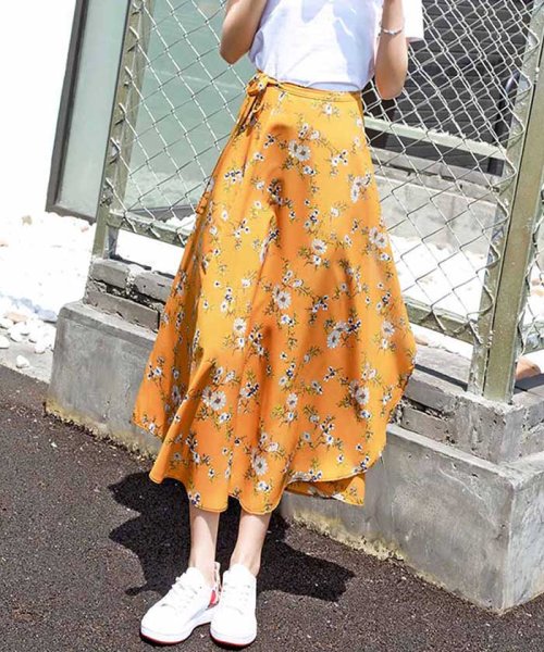 セール 巻きスカート レディース 花柄 マキシスカート ハイウエスト ラップスカート ロング丈 ミニミニストア Miniministore D Fashion セール 巻きスカート レディース 花柄 マキシスカート ハイウエスト ラップスカート ロング丈 ミニミニストア Miniministore D Fashion