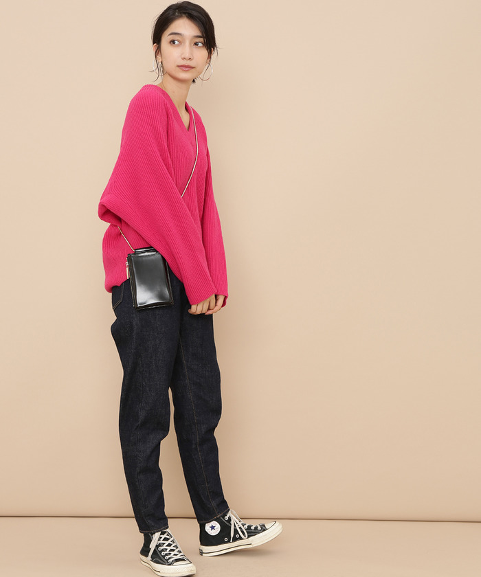 セール 60%OFF】ウールVネックコクーンプルオーバー(501105327