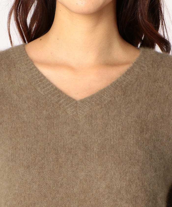クーポン】フェレットVネックニットワンピース(501119086
