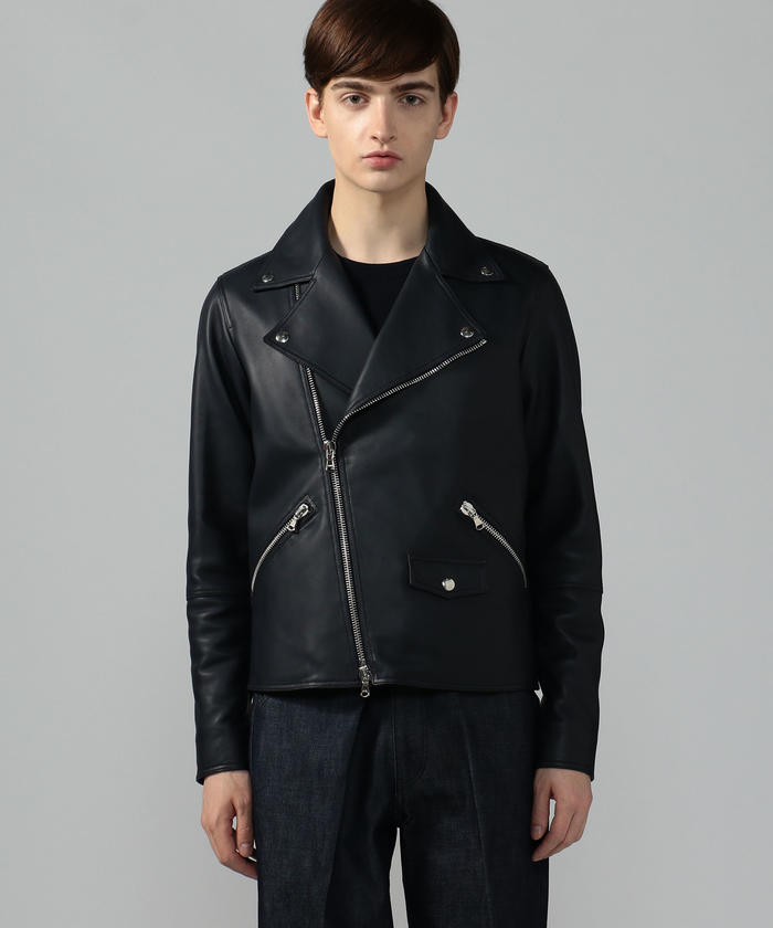 セール 40%OFF】【別注】DENIM×TOMORROWLAND ラムレザー ダブル セール 40%OFF】【別注】DENIM×TOMORROWLAND ラムレザー ダブル