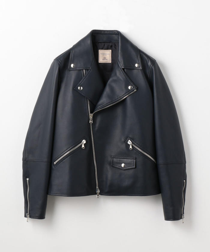 セール 40%OFF】【別注】DENIM×TOMORROWLAND ラムレザー ダブル セール 40%OFF】【別注】DENIM×TOMORROWLAND ラムレザー ダブル