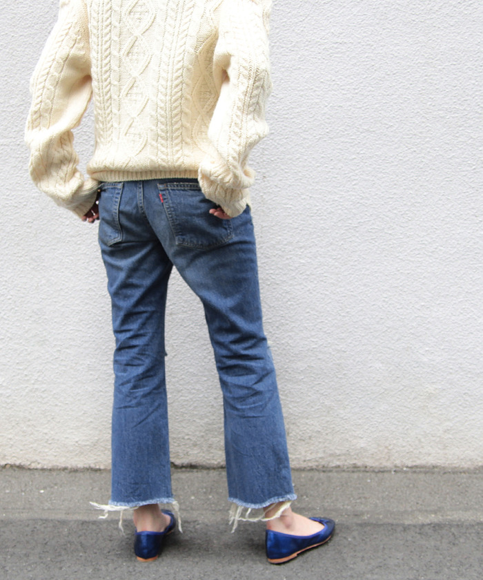 BIG JOHN ADAM ET ROPE ホワイト ワイドパンツ