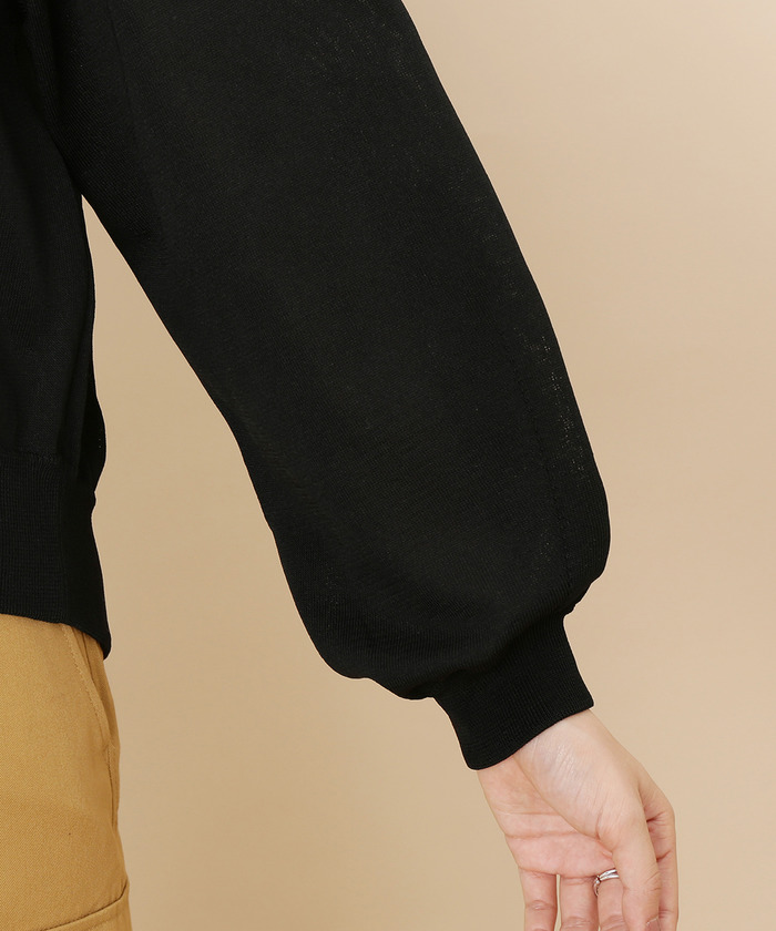 Adam et Rope&#39; - ADAM ET ROPE ポリエステル強撚ニットブルゾン 今期 セール 60%OFF】ポリエステル強撚ニットブルゾン(501128055