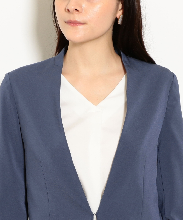 セール 50%OFF】[手洗い可能/シルキーツイル] ◇D ノーラペル