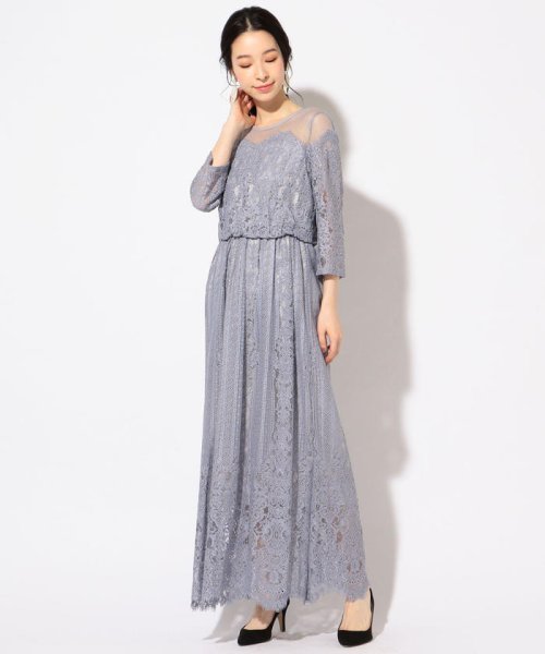 Little Black レースチュールマキシワンピース パーティー用 シップス ウィメン Ships Women D Fashion Little Black レースチュールマキシワンピース パーティー用 シップス ウィメン Ships Women D Fashion
