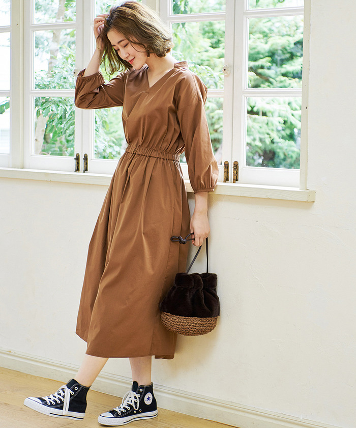 セール 30%OFF】【WEB限定】スタンドスキッパーワンピース