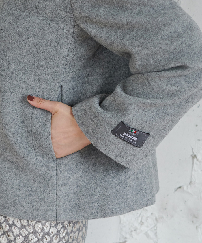 セール 50%OFF】【2WAY】【PICCHI】フードショートコート