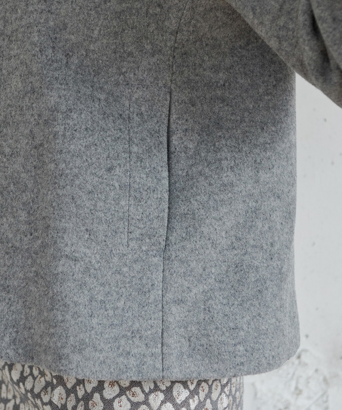 セール 50%OFF】【2WAY】【PICCHI】フードショートコート