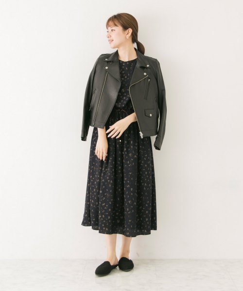 nouer PECHINCHAR ワンショル+斜めがけ 2点セット レオパード セール 30%OFF】レオパードジョーゼットワンピース(501183617