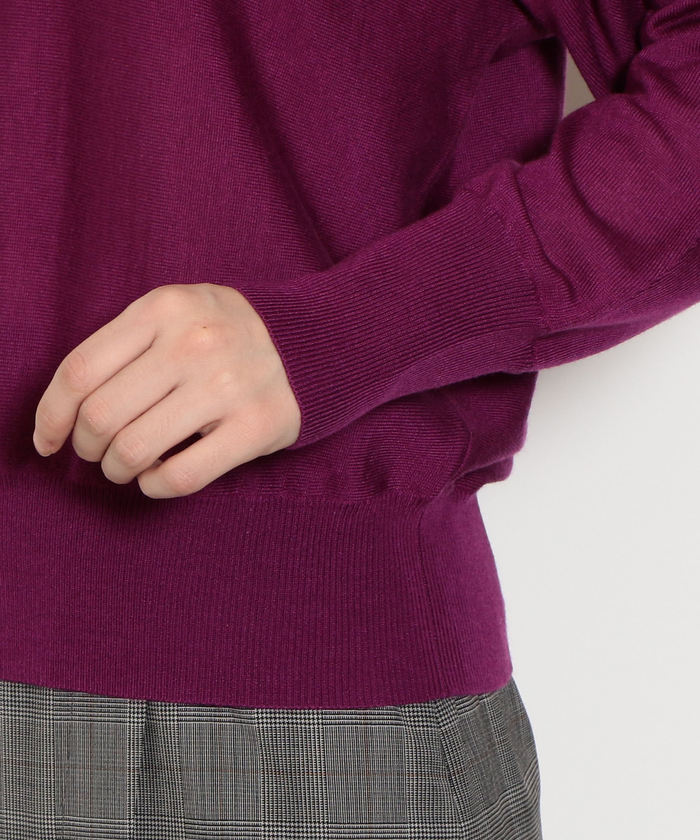 UNITED ARROWS green label relaxing - 新品！タグ付き！CR W/シルク ラメ V/ネック ドルマン ニット オーロララメ Vネック ニット カーディガン ―ウォッシャブル―