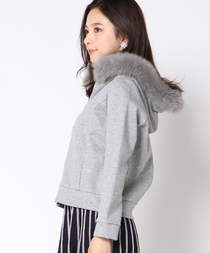QUEENS COURT 美品 クイーンズコート 秋 冬 フォックス ファー