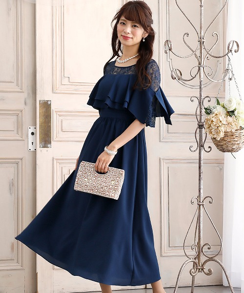 2WAYオフショルマキシワンピース