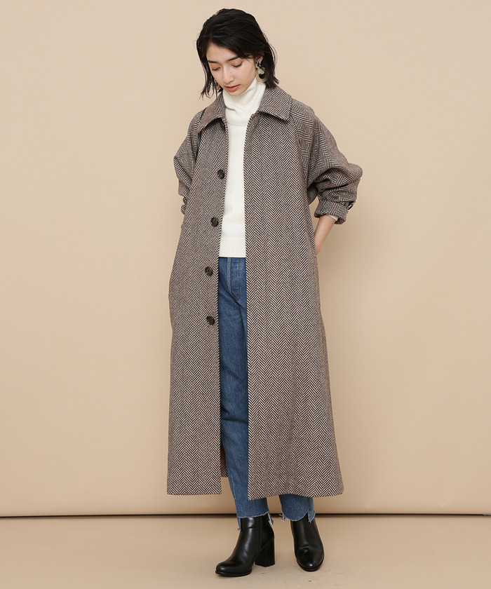 セール 30%OFF】マラリウス ヘリンボーンコート(501227299 セール 30%OFF】マラリウス ヘリンボーンコート(501227299