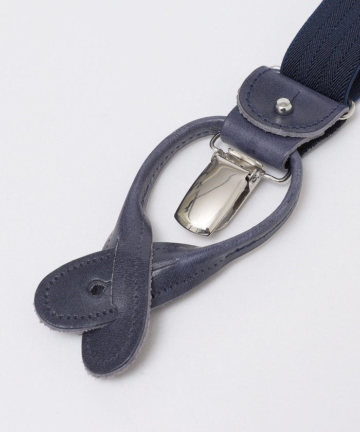 ALBERT THURSTON: 2.5cm ヘリンボーン サスペンダー(501236867