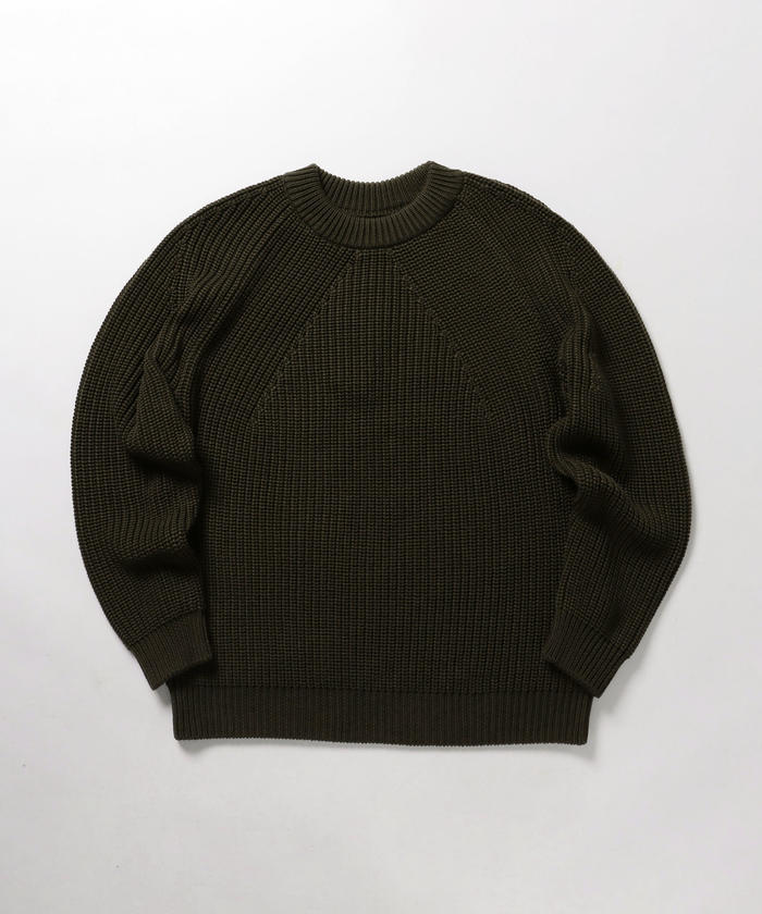 BATONER/バトナー】SIGNATURE クルーネックプルオーバーニット