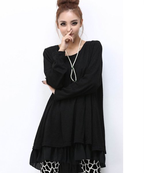 セール ミニスカートワンピース 韓国 ファッション レディース 秋用 冬用 シンプル シック A W Ra 25 アフェリーチェ Afelice D Fashion