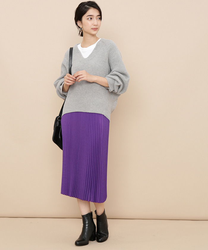 セール 60%OFF】ウールVネックコクーンプルオーバー(501105327