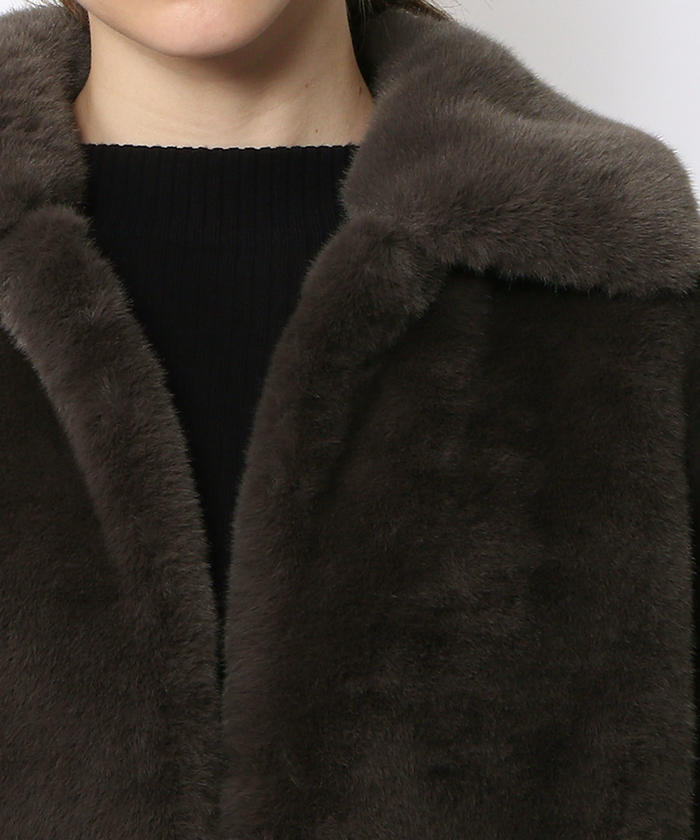 セール 50%OFF】フェイクファー ステンカラーコート(501304308) | DES PRES(DES PRES) - d fashion