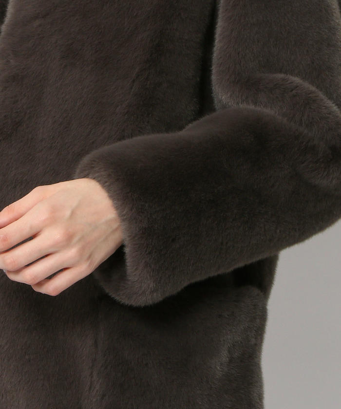 セール 50%OFF】フェイクファー ステンカラーコート(501304308) | DES PRES(DES PRES) - d fashion