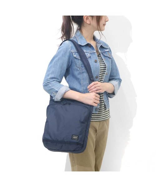 吉田カバン ポーター ショルダーバッグ Porter Flash フラッシュ 縦型 斜めがけ ナイロン 日本製 6 ポーター Porter D Fashion