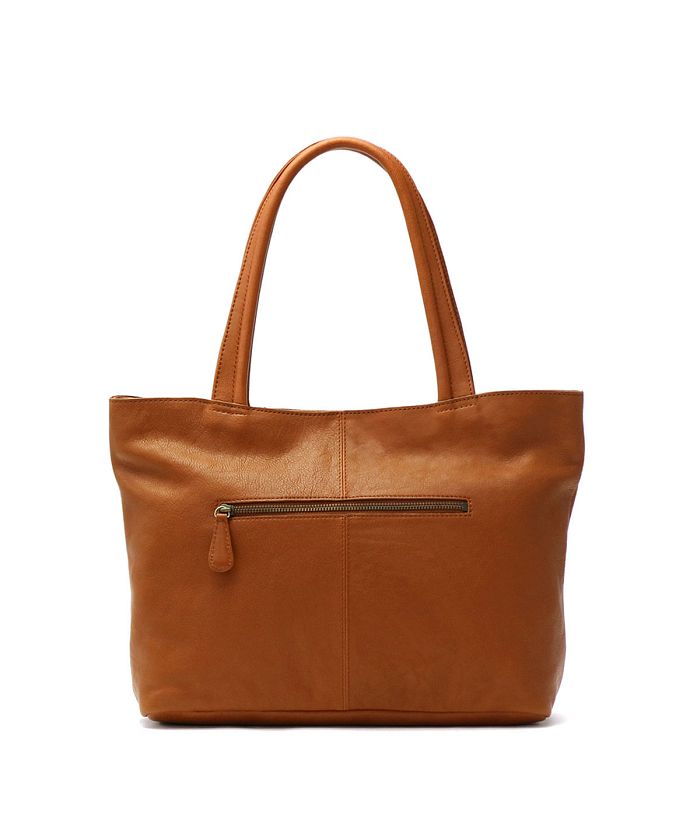 タグ付きブラウン レザー トートバッグ 大きめ ART BROWN トートバッグ メンズ 本革 横型 a4 ファスナー付き