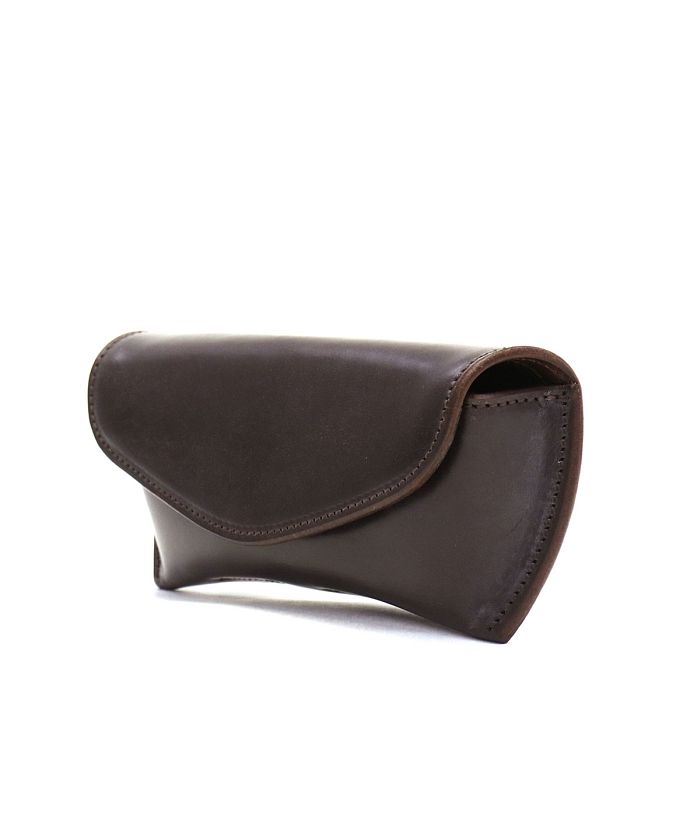 FIVE WOOD ブライドルレザー メガネケース ブラウン FIVE WOOD ブライドルレザー メガネケース ブラウン